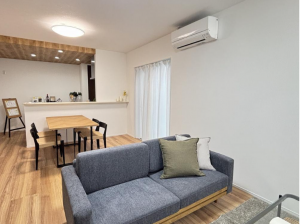 福山市草戸町、新築一戸建ての居間画像です