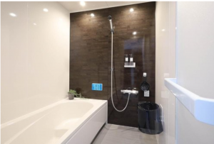 福山市草戸町、新築一戸建ての風呂画像です