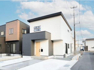 福山市瀬戸町大字山北、新築一戸建ての完成予想図（外観）画像です