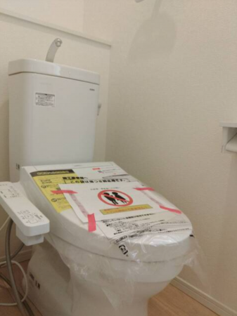 福山市水呑町、新築一戸建てのトイレ画像です