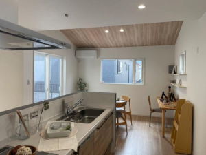 福山市水呑町、中古一戸建てのキッチン画像です