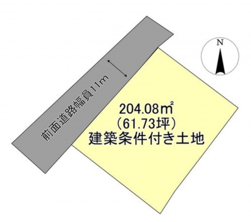 福山市瀬戸町大字地頭分、土地の間取り画像です