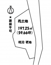 福山市蔵王町、土地の間取り画像です