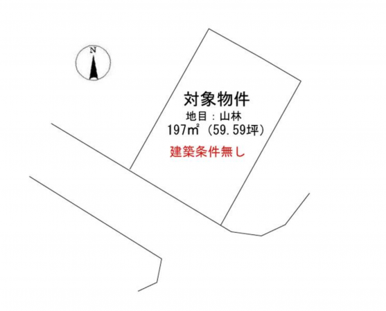 福山市水呑町、土地の間取り画像です