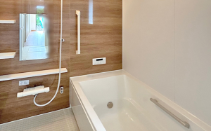 福山市幕山台、新築一戸建ての風呂画像です