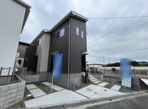 福山市幕山台、新築一戸建ての外観画像です