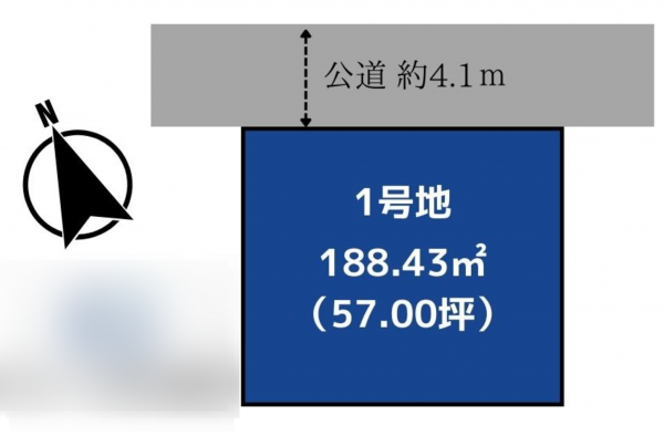 福山市北本庄、土地の間取り画像です