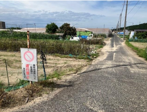 福山市箕島町、土地の画像です