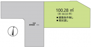 福山市佐波町、土地の間取り画像です