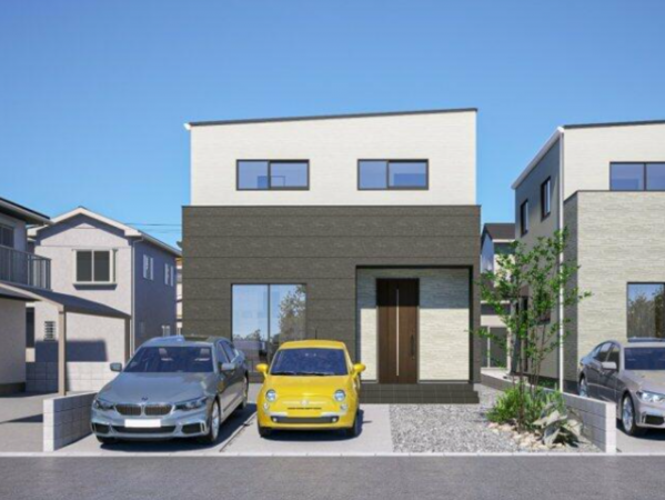 福山市幕山台、新築一戸建ての完成予想図（外観）画像です