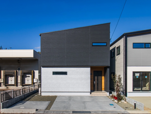 福山市大門町、新築一戸建ての外観画像です