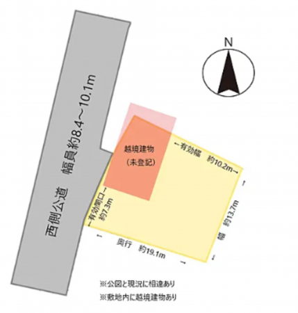 福山市藤江町、土地の間取り画像です