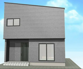 福山市大門町、新築一戸建ての完成予想図（外観）画像です