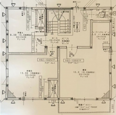 福山市平成台、中古一戸建ての間取り画像です