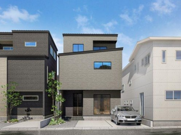 福山市御船町、新築一戸建ての完成予想図（外観）画像です