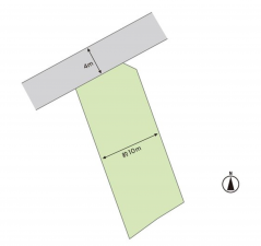 福山市山手町、土地の間取り画像です