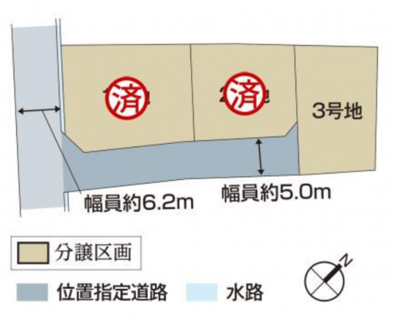 福山市津之郷町大字津之郷、土地の間取り画像です