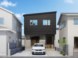 福山市御門町、新築一戸建ての完成予想図（外観）画像です