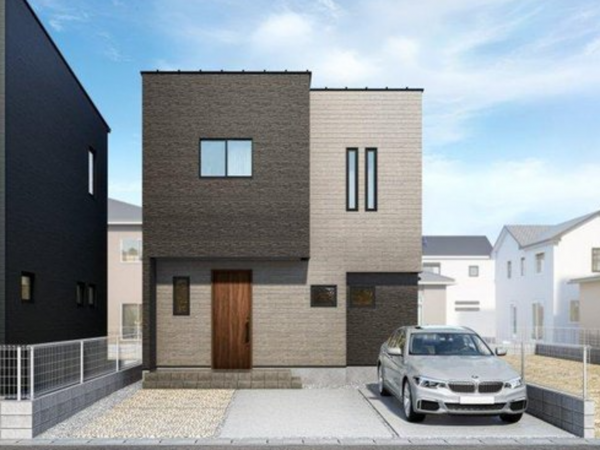 福山市東川口町、新築一戸建ての完成予想図（外観）画像です