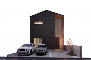 福山市北吉津町、新築一戸建ての完成予想図(外観)画像です