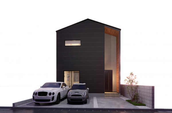 福山市北吉津町、新築一戸建ての完成予想図(外観)画像です