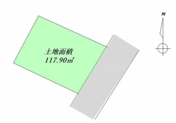 福山市東川口町、土地の間取り画像です