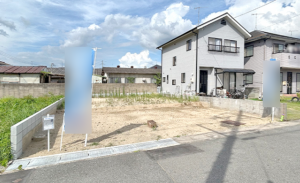 福山市山手町、新築一戸建ての前面道路を含む現地写真画像です