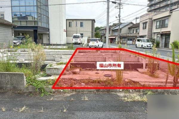福山市奈良津町、土地の画像です
