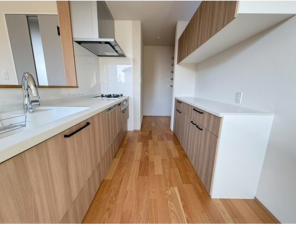 福山市草戸町、新築一戸建てのキッチン画像です