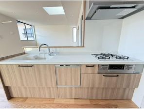 福山市草戸町、新築一戸建てのキッチン画像です