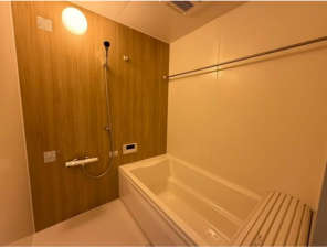 福山市草戸町、新築一戸建ての風呂画像です