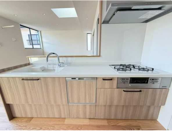 福山市草戸町、新築一戸建てのキッチン画像です