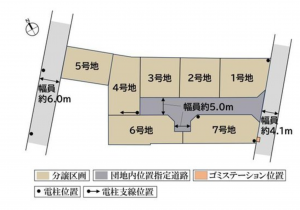 福山市東川口町、土地の間取り画像です