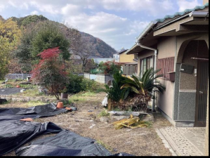 福山市沼隈町大字草深、土地の画像です