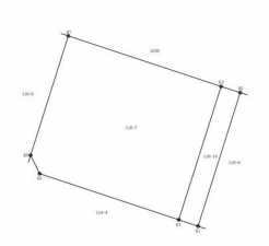 福山市曙町、土地の間取り画像です