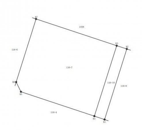 福山市曙町、土地の間取り画像です
