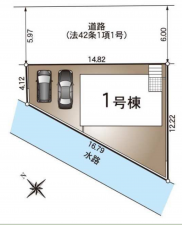 福山市本庄町中、新築一戸建ての間取り画像です