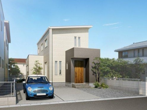 福山市南蔵王町、新築一戸建ての完成予想図（外観）画像です
