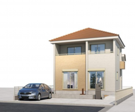 福山市水呑町、新築一戸建ての完成予想図（外観）画像です