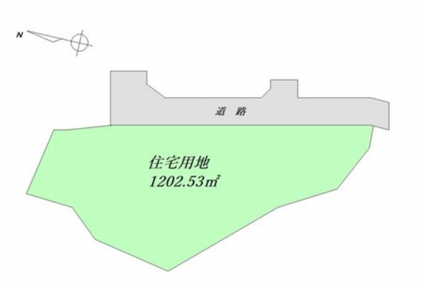 福山市大門町、土地の間取り画像です