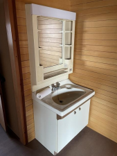 福山市鞆町後地、中古一戸建ての洗面画像です