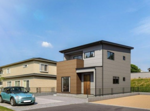 福山市津之郷町大字加屋、新築一戸建ての完成予想図（外観）画像です