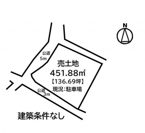 福山市沼隈町大字常石、土地の間取り画像です