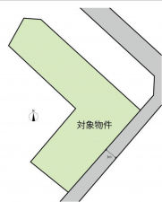 福山市沼隈町大字草深、土地の間取り画像です