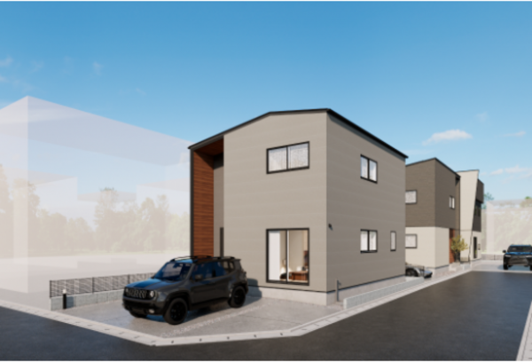 福山市新涯町、新築一戸建ての画像です