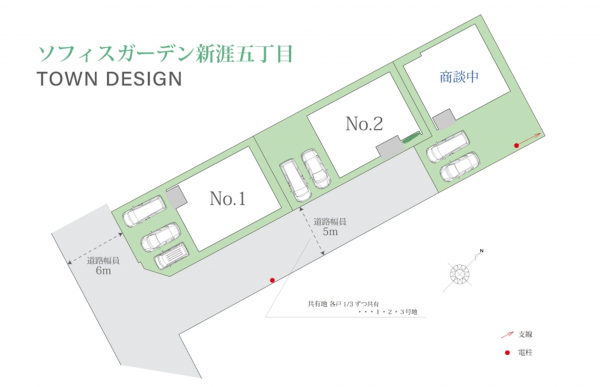 福山市新涯町、新築一戸建ての画像です
