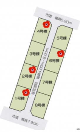 福山市新涯町、新築一戸建ての画像です
