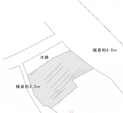 福山市沼隈町大字能登原、土地の間取り画像です
