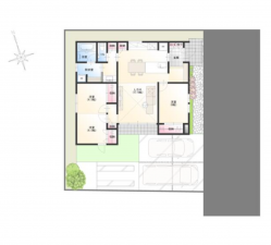 福山市新涯町、新築一戸建ての画像です