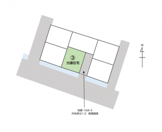 福山市新涯町、新築一戸建ての間取り画像です